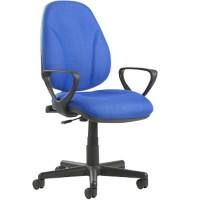 Dams International Bilbao Operator Chair Fixed Armrest Blue 480 x 605 x 1,085 mm