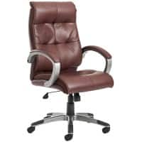 Dams International Catania Manager Chair Fixed Armrest Brown 645 x 760 x 1,185 mm