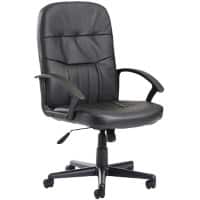 Dams International Cavalier Manager Chair Fixed Armrest Black 620 x 700 x 1,100 mm