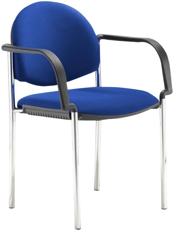Dams International Coda Chair Fixed Armrest Blue 580 x 570 x 930 mm