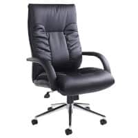 Dams International Derby Executive Chair Fixed Armrest Black 675 x 785 x 1,230 mm