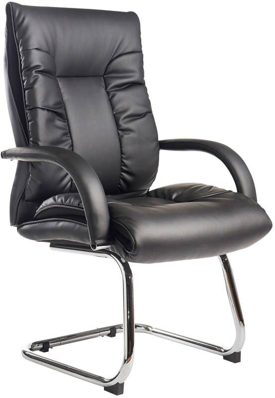 Dams International Derby Visitor Chair Fixed Armrest Black 655 x 710 x 950 mm