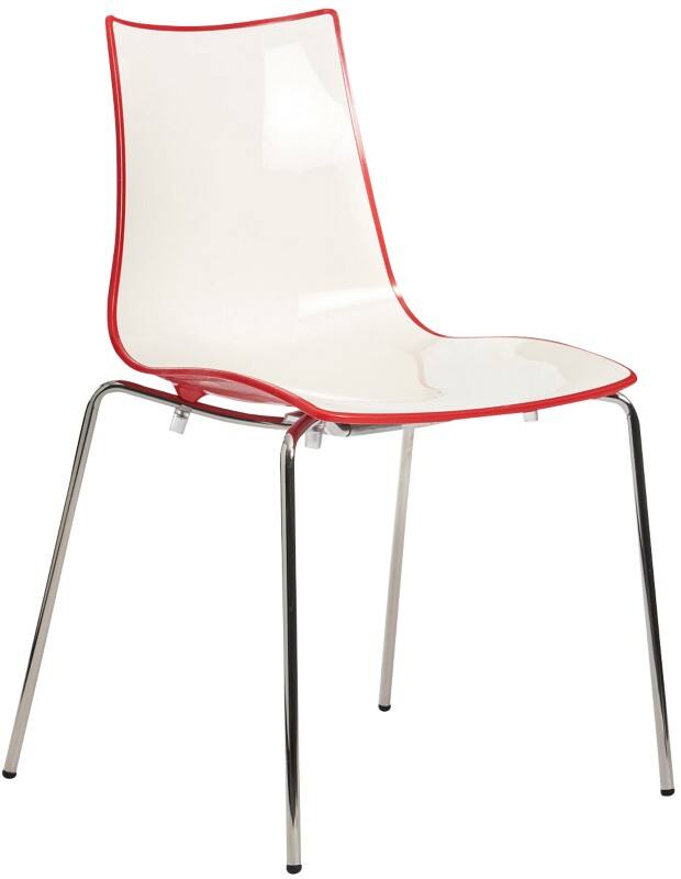 Dams International Gecko Dining Chair Red 550 x 520 x 830 mm