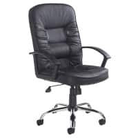 Dams International Hertford Manager Chair Fixed Armrest Black 620 x 735 x 1,180 mm