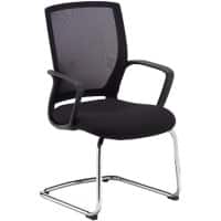 Dams International Jonas Visitor Chair Fixed Armrest Black 570 x 550 x 930 mm
