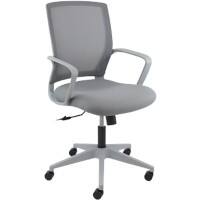 Dams International Jonas Operator Chair Fixed Armrest Grey 580 x 550 x 1,070 mm