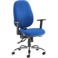 Dams International Jota Ergo Office Chair Height-Adjustable Armrest Blue 680 x 650 x 1,180 mm