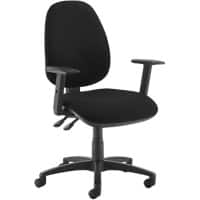 Dams International Jota XL Operator Chair Height-Adjustable Armrest Black 680 x 650 x 1,140 mm
