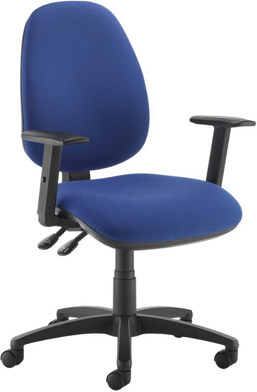 Dams International Jota XL Operator Chair Height-Adjustable Armrest Blue 680 x 650 x 1,140 mm