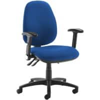 Dams International Jota XL Operator Chair Height-Adjustable Armrest Blue 680 x 650 x 1,140 mm
