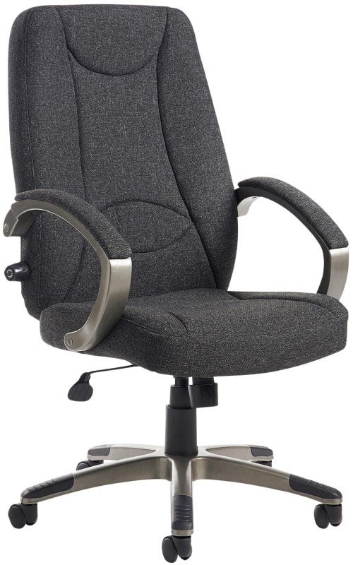 Dams International Lucca Manager Chair Fixed Armrest Charcoal 625 x 740 x 1,185 mm