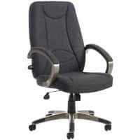 Dams International Lucca Manager Chair Fixed Armrest Charcoal 625 x 740 x 1,185 mm