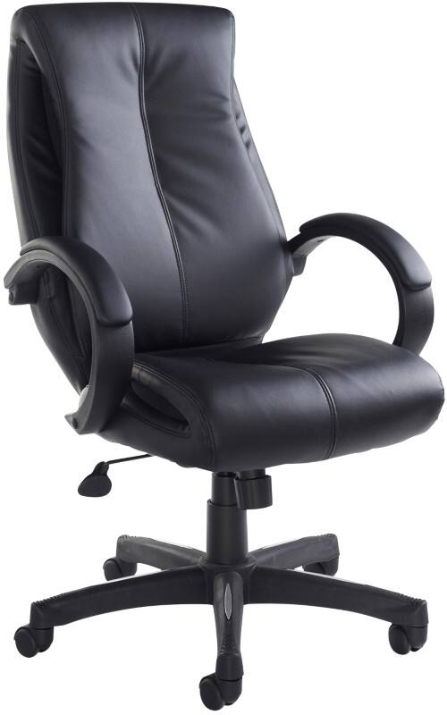 Dams International Nantes Manager Chair Fixed Armrest Black 640 x 730 x 1,145 mm