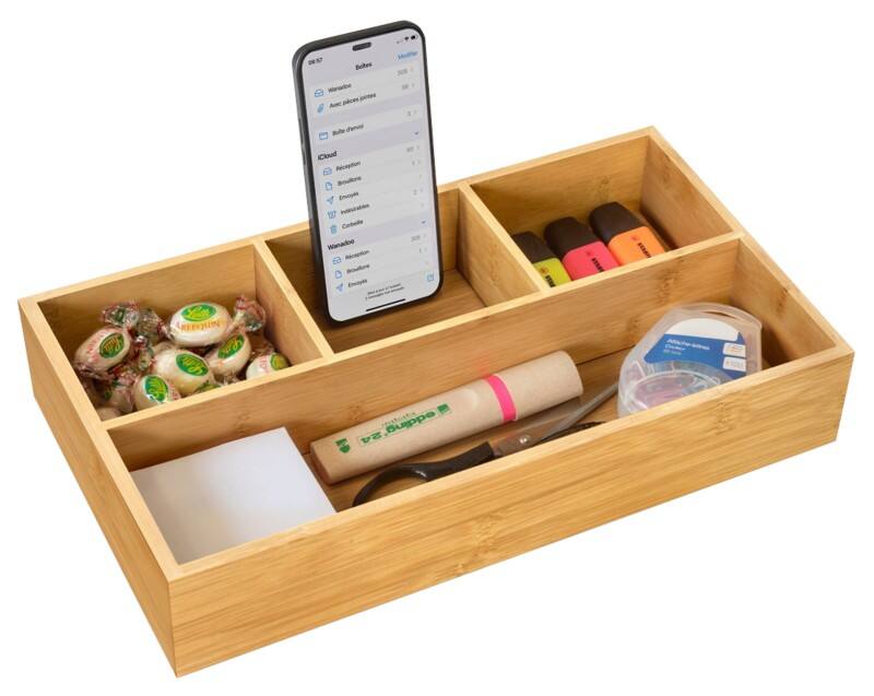 CEP Silva Organiser Bamboo Brown 33 x 20.2 x 6.3 cm