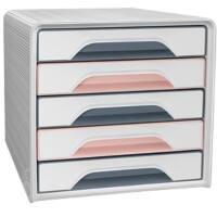 CEP Mineral Drawer Unit Plastic Assorted 5 Drawers 28.8 cm x 27 cm