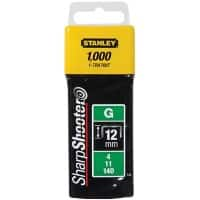 Stanley SharpShooter Staples 12 mm 1-TRA708T Metal Silver Pack of 1000