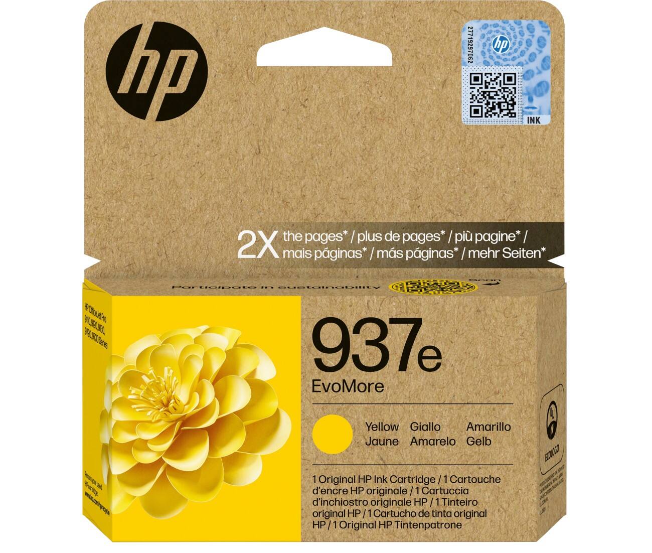 HP 973e Original Ink Cartridge 4S6W8NE Yellow