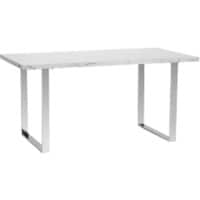 HOMCOM Non Height Adjustable Dinning Table Rectangular 835-842V00WT 1,600 x 900 x 750 mm