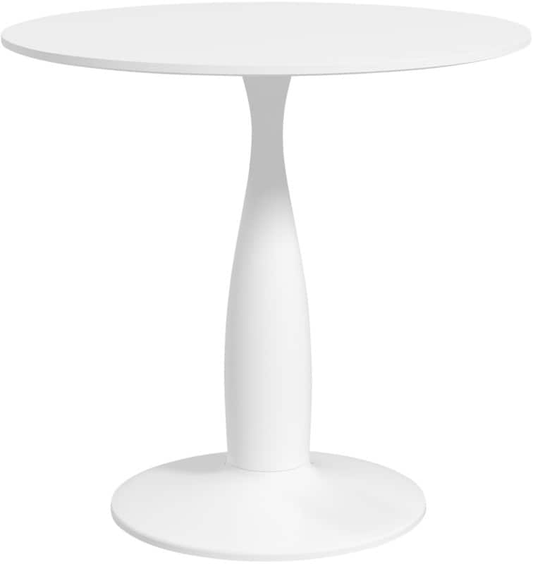 HOMCOM Non Height Adjustable Dining Table Round 83A-071V82WT 800 x 800 x 740 mm