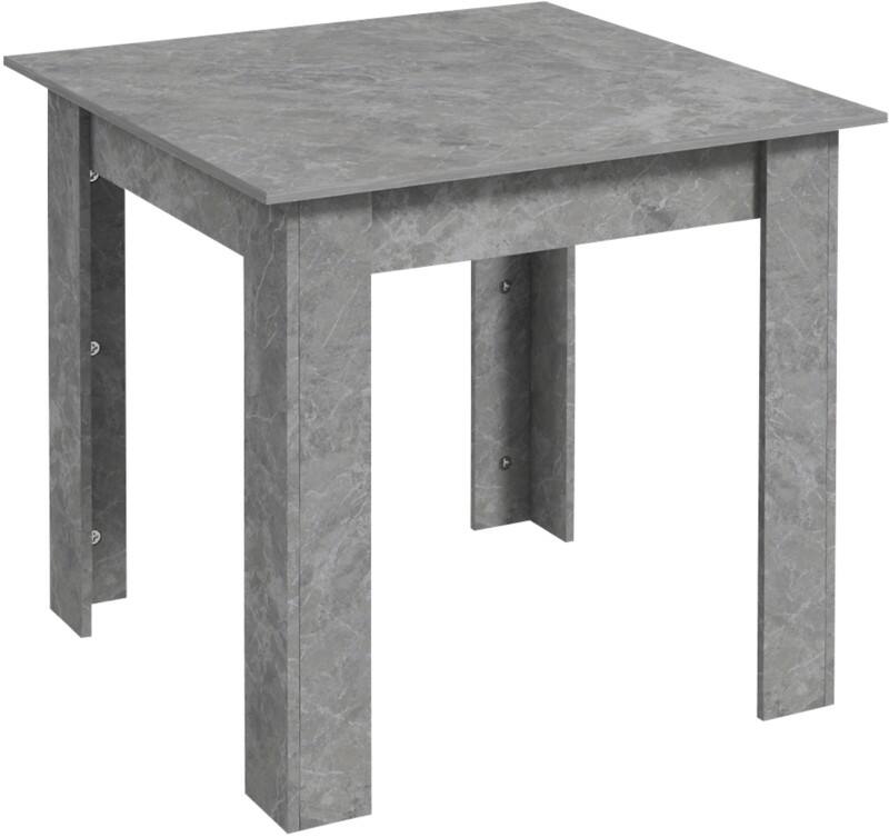 HOMCOM Non Height Adjustable Dining Table Rectangular 83A-076V00GY 800 x 800 x 760 mm