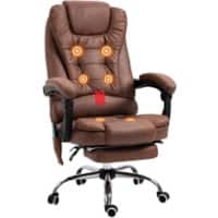 Vinsetto Massage Chair Basic Tilt Fixed Armrest Brown 113000 g 921-318V71BN 650 x 700 x 1,190 mm
