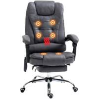 Vinsetto Massage Chair Basic Tilt Fixed Armrest Dark Grey 113000 g 921-318V71DB 650 x 700 x 1,190 mm