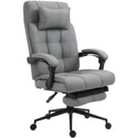 Vinsetto Office Chair Basic Tilt Fixed Armrest Light Grey 150000 g 921-282V71LG 660 x 760 x 1,240 mm