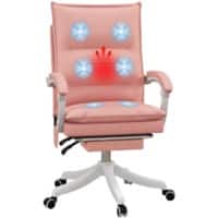 Vinsetto Massage Chair Basic Tilt Fixed Armrest Pink 120000 g 921-660V70PK 650 x 650 x 1,180 mm