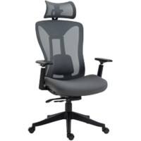Vinsetto Office Chair Basic Tilt Height-Adjustable Armrest Grey 150000 g 921-662V70GY 700 x 660 x 1,280 mm