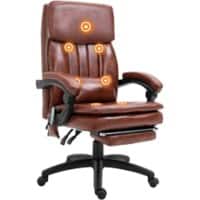 Vinsetto Massage Chair Basic Tilt Fixed Armrest Brown 135000 g 921-341V72BN 670 x 690 x 1,145 mm