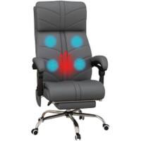 Vinsetto Massage Chair Basic Tilt Fixed Armrest Grey 120000 g 921-664V70GY 640 x 700 x 1,170 mm