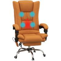 Vinsetto Massage Chair Basic Tilt Fixed Armrest Orange 120000 g 921-667V70LR 640 x 700 x 1,180 mm