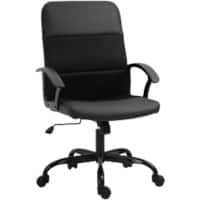Vinsetto Office Chair Basic Tilt Fixed Armrest Black 120000 g 921-294V71BK 600 x 640 x 1,070 mm