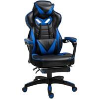 Vinsetto Gaming chair Fixed Armrest PU (Polyurethane) Leather, PVC Leather Blue 921-237V71BU