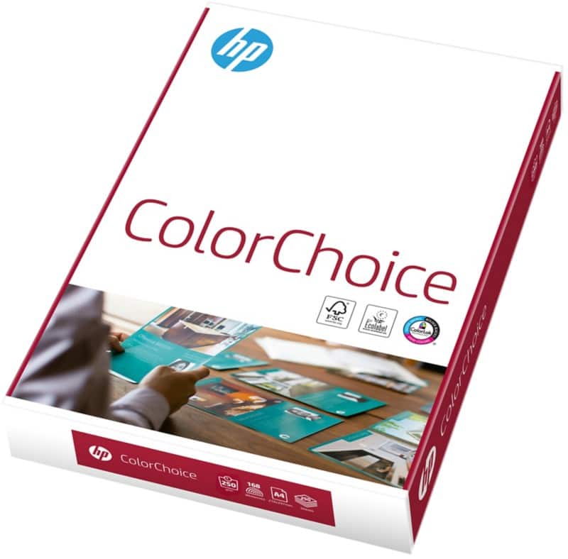 HP ColorChoice A4 Printer Paper 250 gsm Smooth White 250 Sheets 