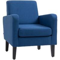 HOMCOM Armchair Fixed Armrest Blue 150 kg 839-001V71BU 720 x 660 x 740 mm