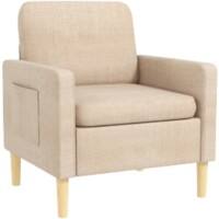HOMCOM Sofa Fixed Armrest Beige 120 kg 839-732V71BG 790 x 730 x 870 mm