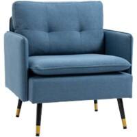 HOMCOM Sofa Fixed Armrest Blue 120 kg 839-619V70DB 680 x 760 x 800 mm