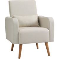 HOMCOM 833-632V71CW Armchair Fixed Cream 777293 cm