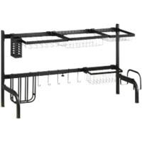 HOMCOM 801-286V00BK Drying Rack Black 309352 cm