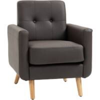 HOMCOM 839-847V70BN Armchair Fixed Brown 726782 cm