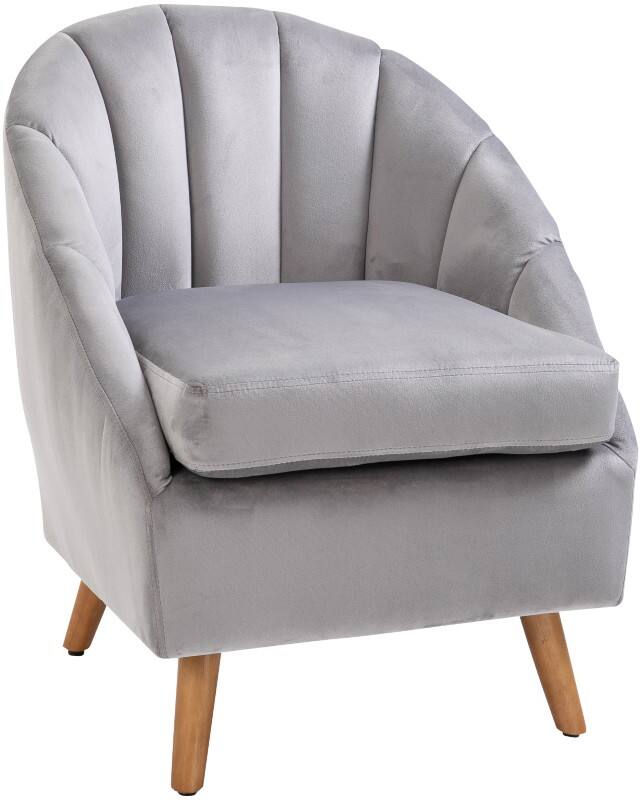 HOMCOM Sofa Fixed Armrest Grey 200 kg 833-700V71GY 650 x 670 x 770 mm