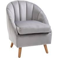 HOMCOM Sofa Fixed Armrest Grey 200 kg 833-700V71GY 650 x 670 x 770 mm