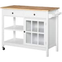 HOMCOM Kitchen Cart 38.5 kg 1,165 x 480 x 865 mm White