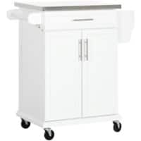 HOMCOM Kitchen Cart 35 kg 835 x 457 x 905 mm White