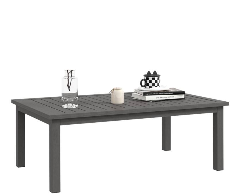 OutSunny Garden Table Rectangular 84G-324V00BN Aluminium 1,000 x 600 x 370 mm