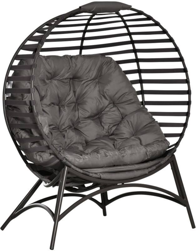 OutSunny Garden Chair 1,180 x 750 x 1,390 mm Sand brown Outdoor