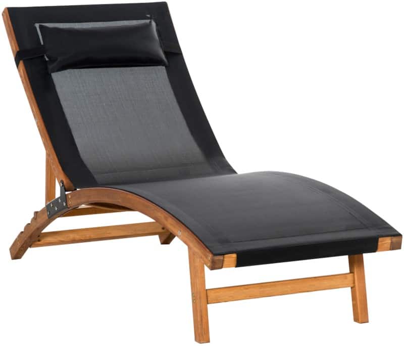 OutSunny Sun Lounger 84B-912V70BK Black