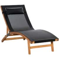 OutSunny Sun Lounger 84B-912V70BK Black