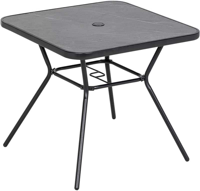 OutSunny Garden Table Square 84G-266V00BK Steel, SPCC Plastic 800 x 800 x 710 mm